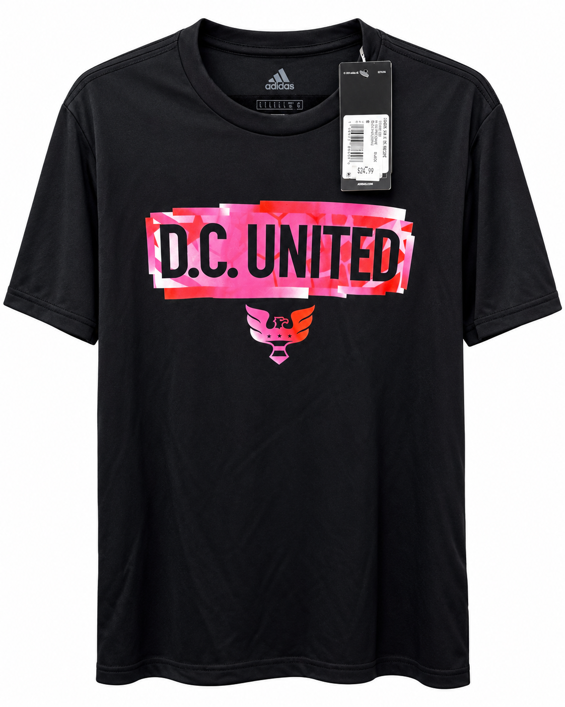 ADIDAS DC UNITED PREGAME SHIRT ADULT - BLACK