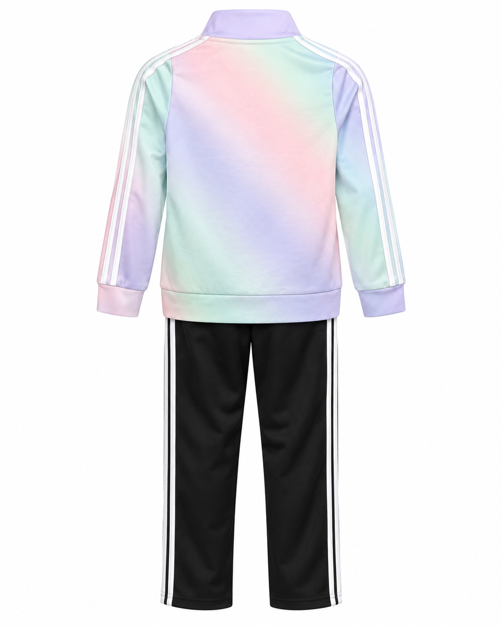 ADIDAS KIDS GREY & PURPLE MULTICOLOR 2-PIECE TRACK SET