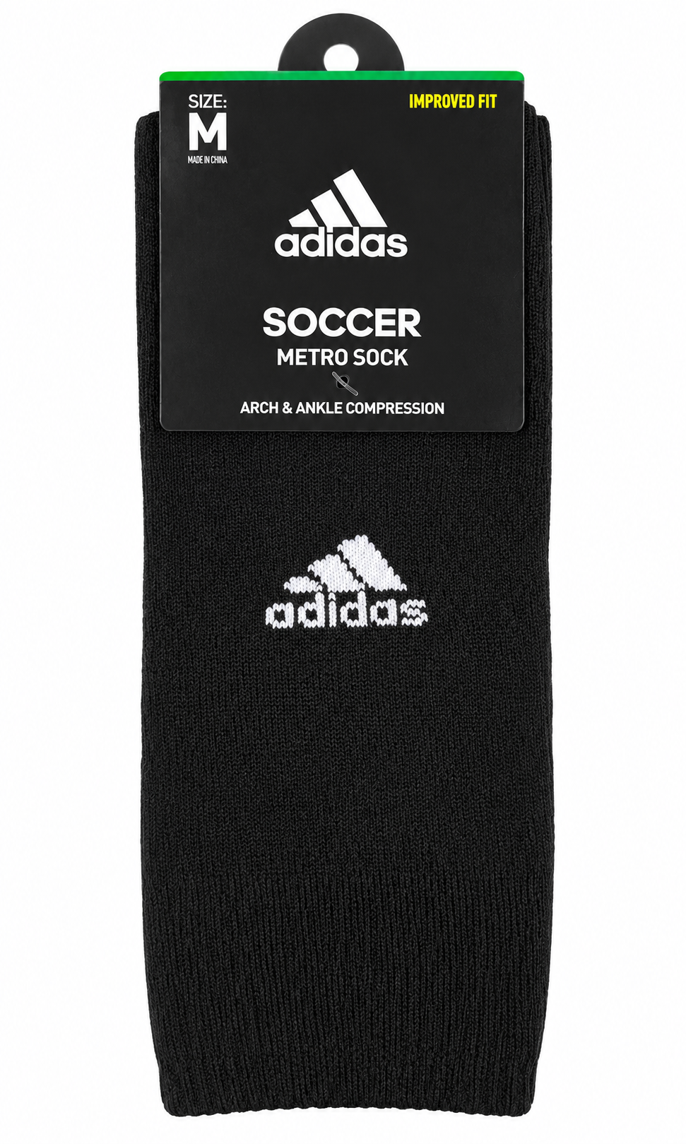 ADIDAS METRO SOCCER SOCKS - BLACK/WHITE