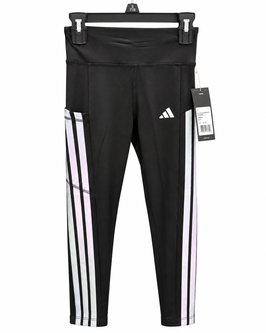 ADIDAS GIRLS 3-STRIPES CELL POCKET LEGGINGS