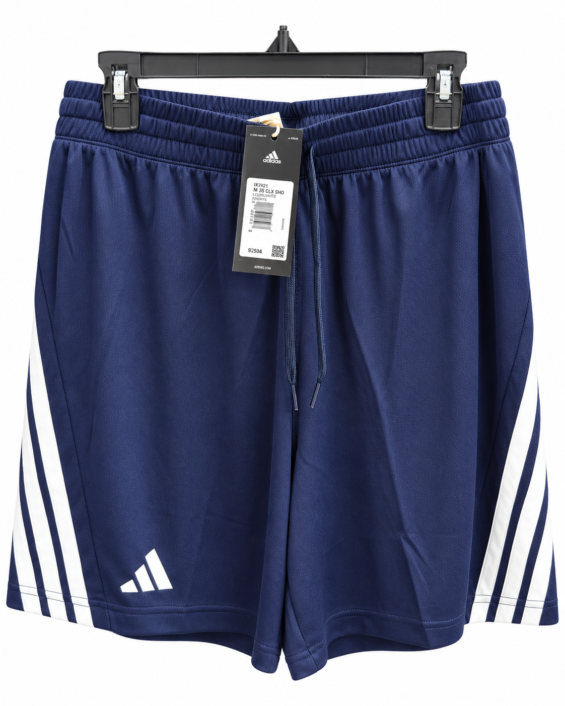 ADIDAS MEN’S 3-STRIPES 7” SHORTS – NAVY BLUE/WHITE