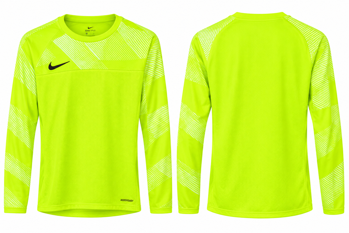 NIKE YOUTH DRI-FIT GOALKEEPER JERSEY - NEON YELLOW/BLACK
