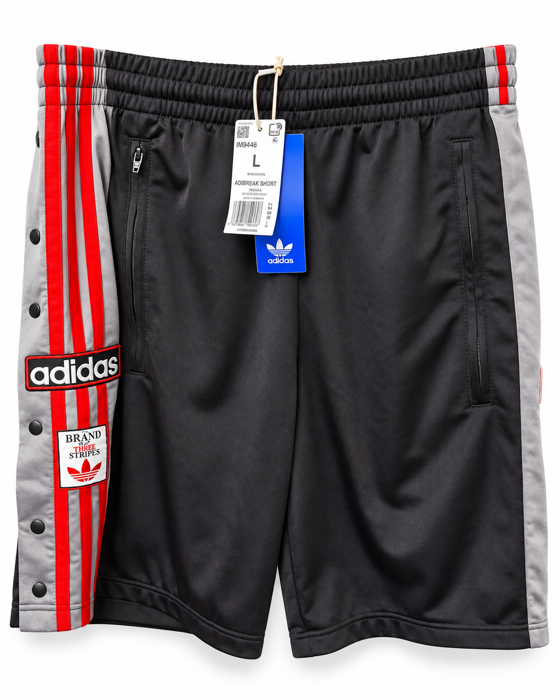ADIDAS ADICOLOR ADIBREAK SHORTS – BLACK/GREY