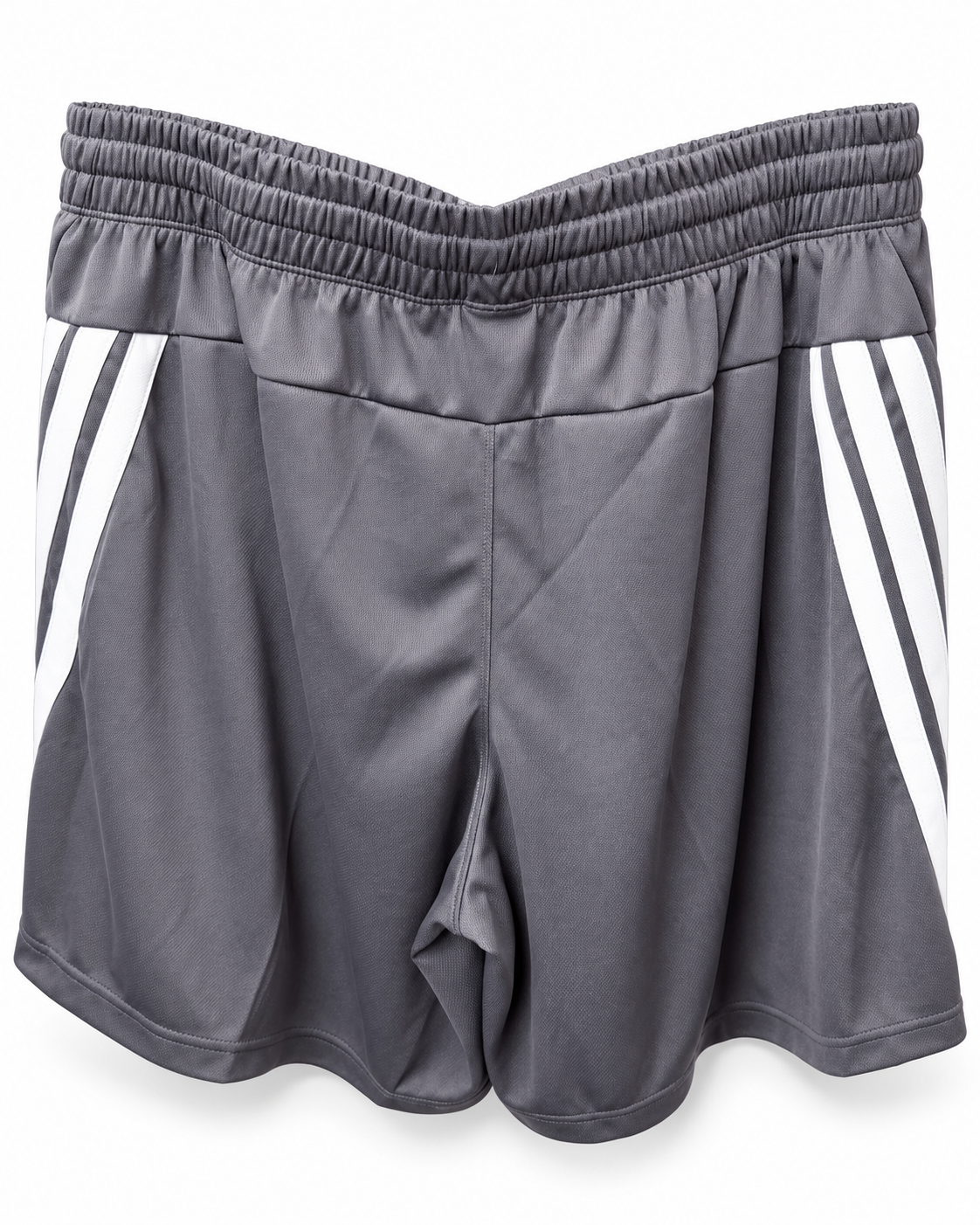 ADIDAS 3-STRIPES 7” SHORTS – GREY/WHITE