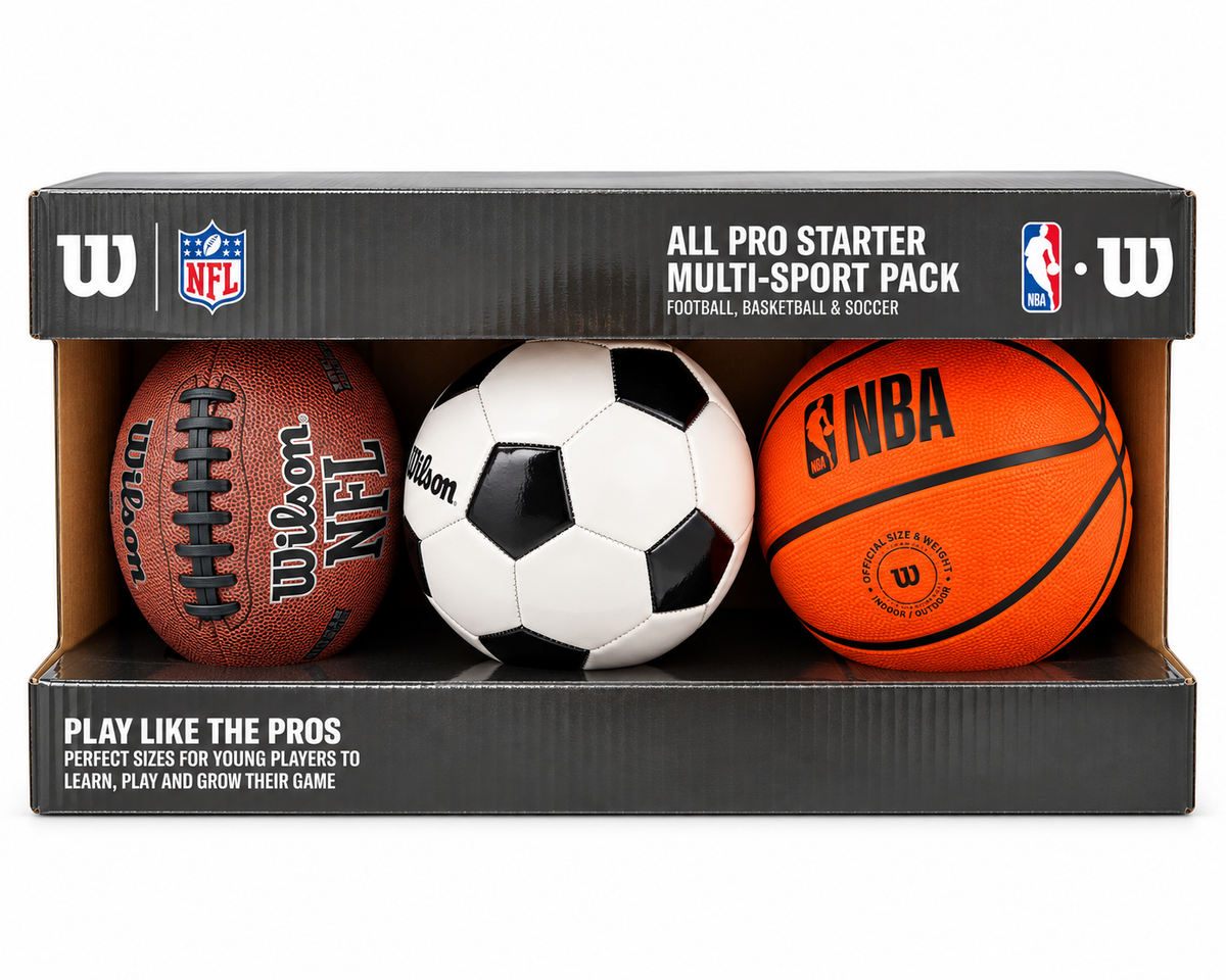 WILSON ALL PRO STARTER MULTI-SPORT 3-BALL PACK