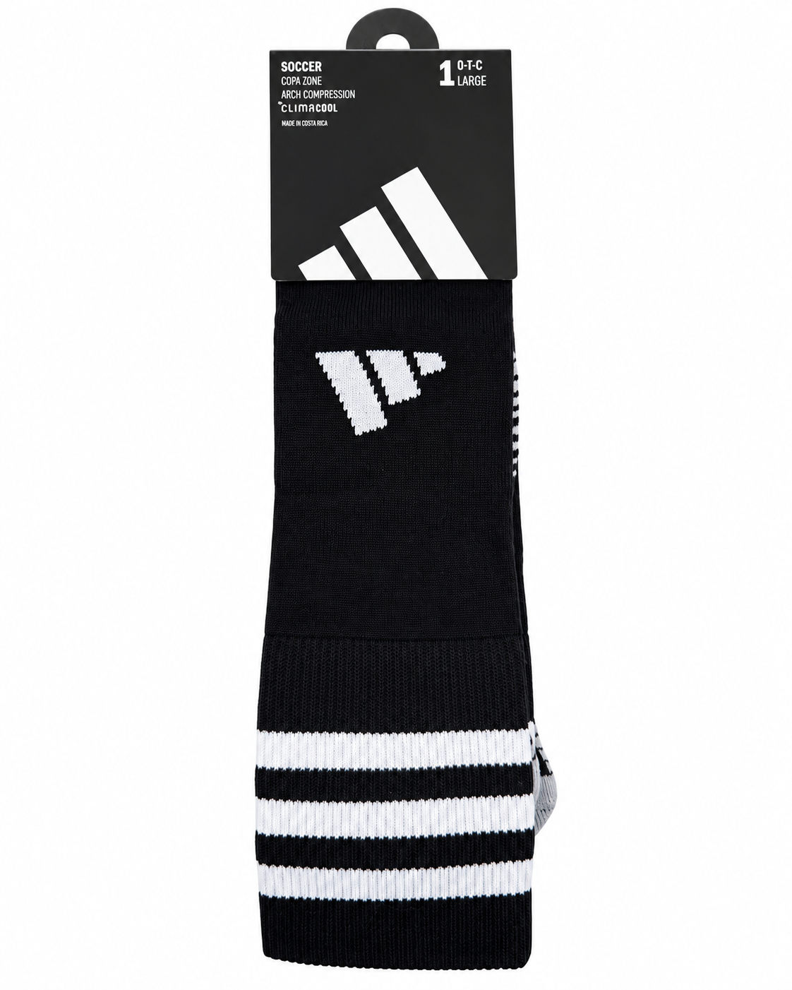 ADIDAS COPA ZONE CLIMACOOL SOCCER SOCKS - BLACK