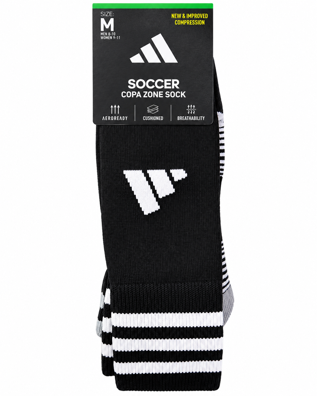 ADIDAS COPA ZONE SOCCER SOCKS (NEW & IMPROVED COMPRESSION)