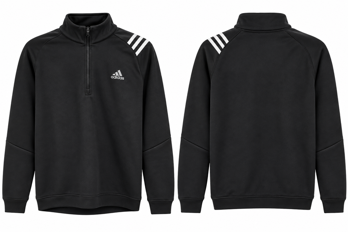 ADIDAS MEN’S POLY FLEECE 1/4-ZIP PULLOVER