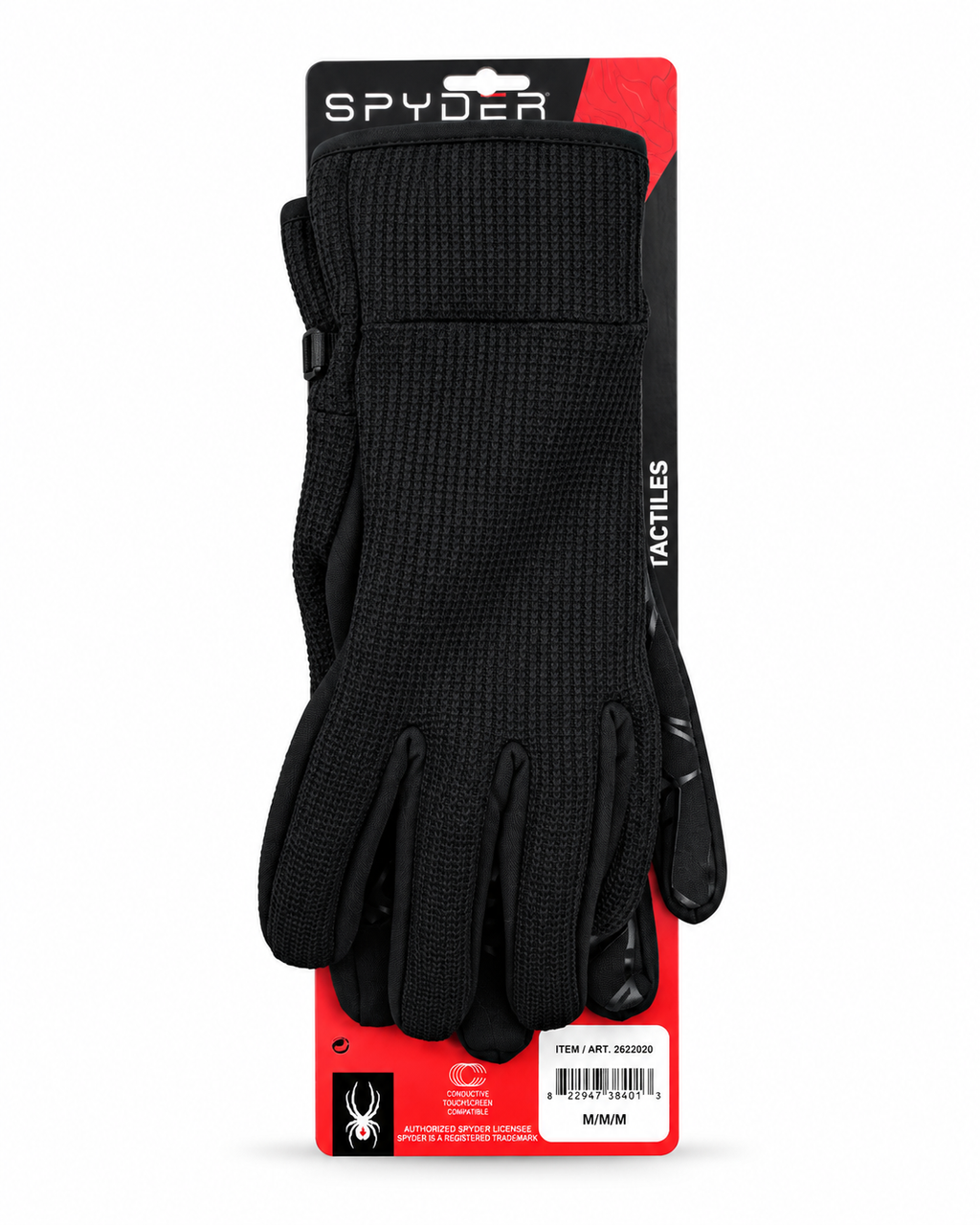 SPYDER CORE CONDUCT GLOVES BLACK