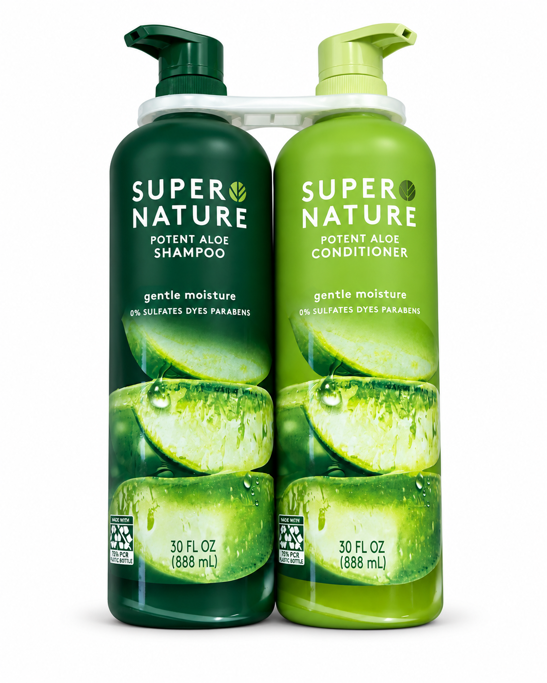 SUPER NATURE POTENT ALOE SHAMPOO & CONDITIONER SET – 30 FL OZ EACH