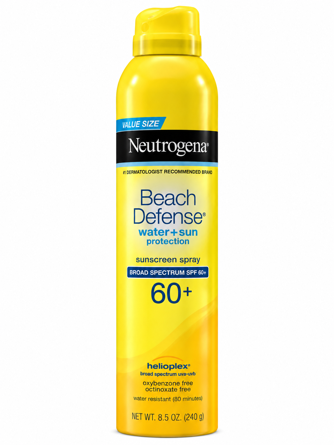 NEUTROGENA BEACH DEFENSE SPF 60+ SUNSCREEN SPRAY 8.5 OZ