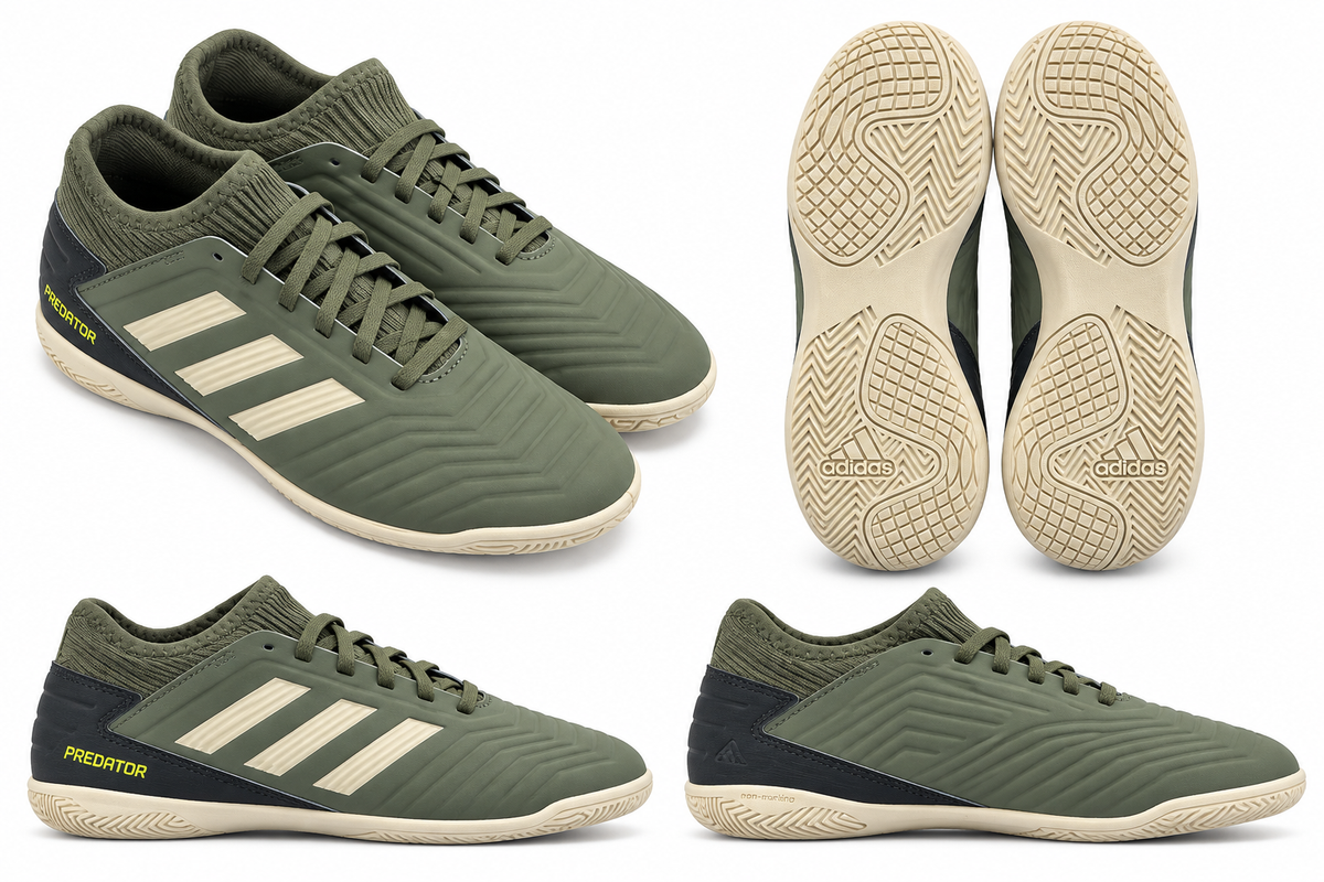 PREDATOR INDOOR SOCCER KID GREEN-GREY