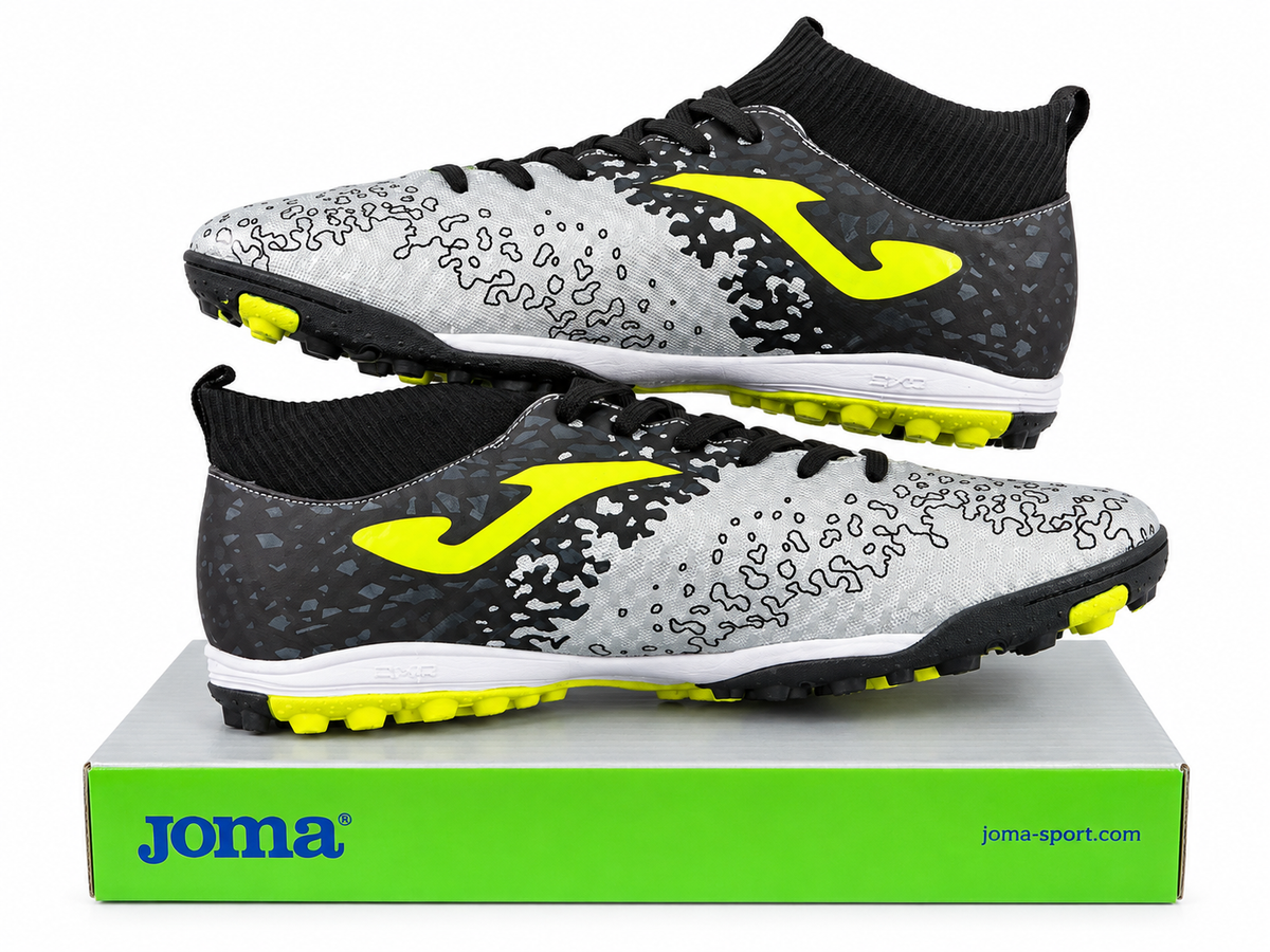 JOMA CHAMPION TURF CLEAT MEN BLK-GREY-GREEN