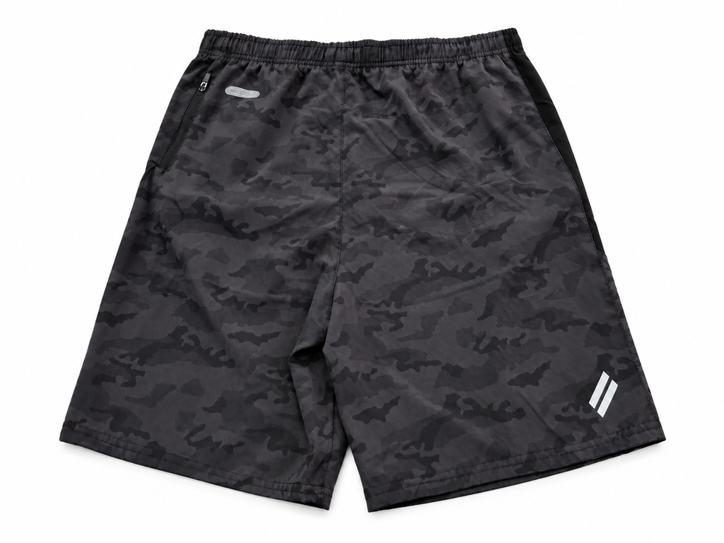 BOLLINGER MEN’S CAMO TRAINING SHORTS